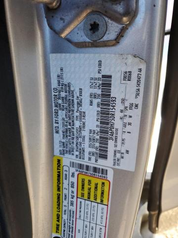 3FA6P0H75DR154593 - 2013 FORD FUSION SE SILVER photo 12