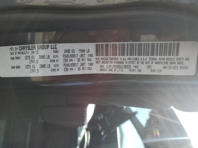 1C4PJMBS8EW138925 - 2014 JEEP CHEROKEE TRAILHAWK GRAY photo 13