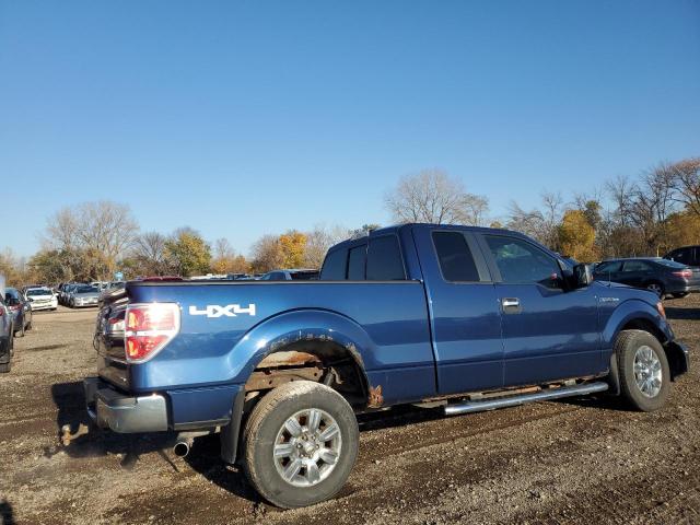 1FTFX1EF9BFA42952 - 2011 FORD F150 SUPER CAB BLUE photo 3