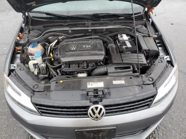 3VWD17AJ2EM246502 - 2014 VOLKSWAGEN JETTA SE GRAY photo 11