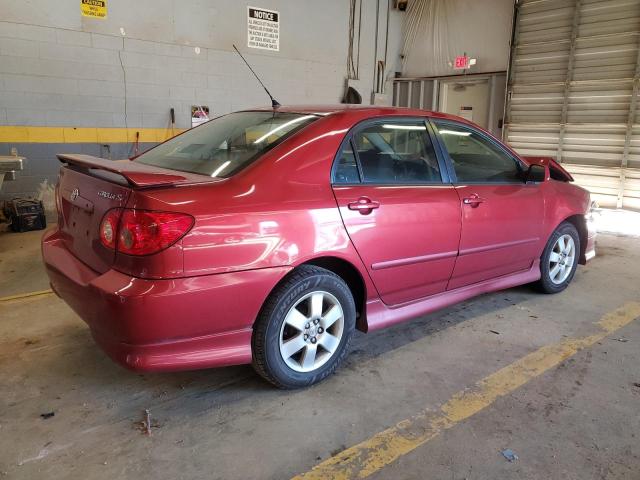 2T1BR32E35C455883 - 2005 TOYOTA COROLLA CE RED photo 3