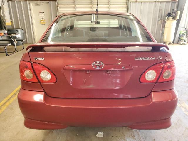 2T1BR32E35C455883 - 2005 TOYOTA COROLLA CE RED photo 6