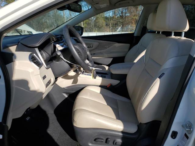 5N1AZ2CSXMC107494 - 2021 NISSAN MURANO SL WHITE photo 7