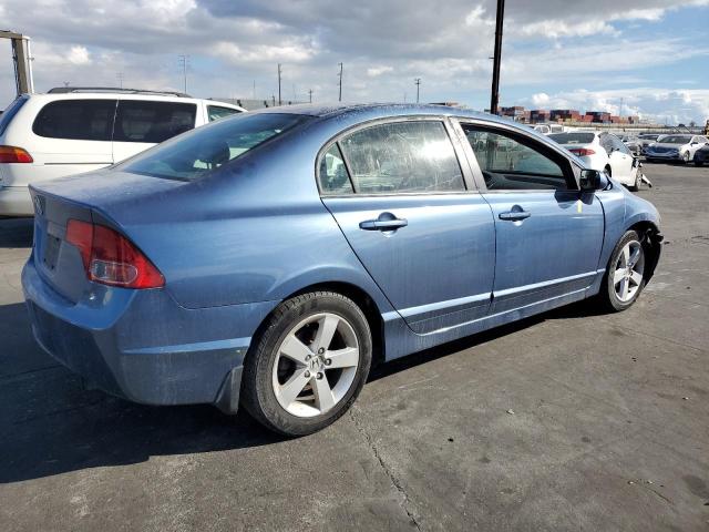 1HGFA16838L008485 - 2008 HONDA CIVIC EX BLUE photo 3