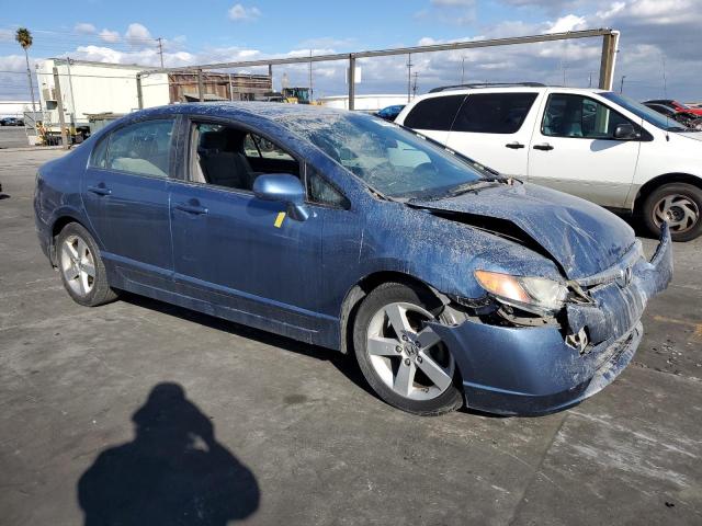 1HGFA16838L008485 - 2008 HONDA CIVIC EX BLUE photo 4