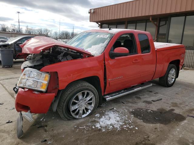 1GCRKSE71CZ191687 - 2012 CHEVROLET SILVERADO K1500 LT RED photo 1