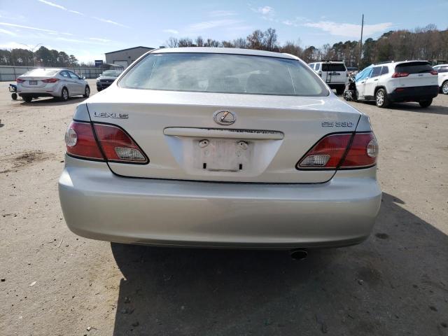 JTHBA30G440006179 - 2004 LEXUS ES 330 SILVER photo 6