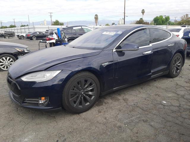 5YJSA1DPXDFP13384 - 2013 TESLA MODEL S Կապույտ լուսանկար 1