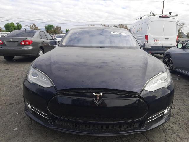 5YJSA1DPXDFP13384 - 2013 TESLA MODEL S Կապույտ լուսանկար 5