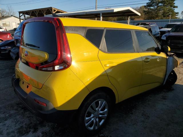 KNDJ23AU7L7072049 - 2020 KIA SOUL LX YELLOW photo 3