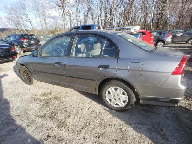 2HGES16365H562268 - 2005 HONDA CIVIC DX VP ნაცრისფერი ფოტო 2