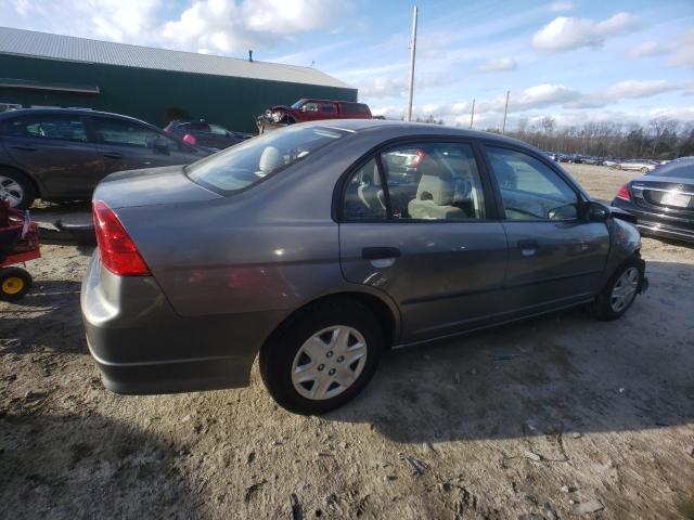 2HGES16365H562268 - 2005 HONDA CIVIC DX VP GRAY photo 3