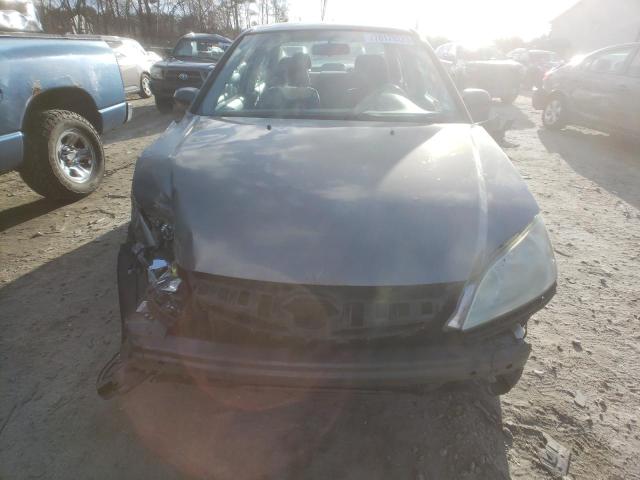 2HGES16365H562268 - 2005 HONDA CIVIC DX VP ნაცრისფერი ფოტო 5