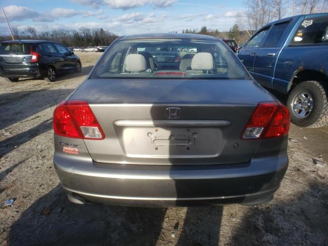 2HGES16365H562268 - 2005 HONDA CIVIC DX VP ნაცრისფერი ფოტო 6