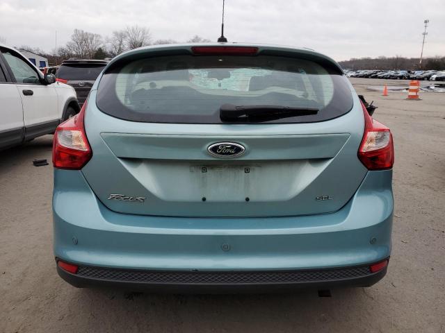 1FAHP3M27CL214715 - 2012 FORD FOCUS SEL BLUE photo 6