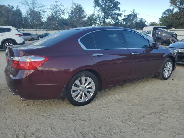 1HGCR3F89DA016734 - 2013 HONDA ACCORD EXL BURGUNDY photo 3