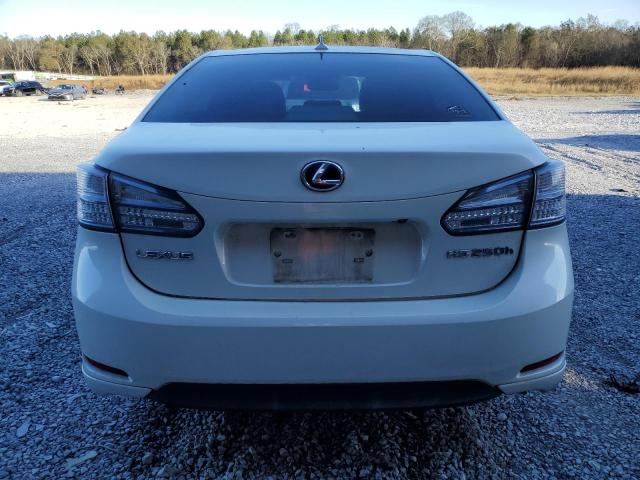 JTHBB1BA3A2035506 - 2010 LEXUS HS 250H WHITE photo 6