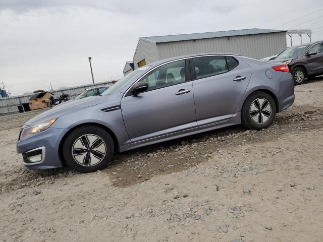 KNAGM4AD6B5005346 - 2011 KIA OPTIMA HYBRID BLUE photo 1