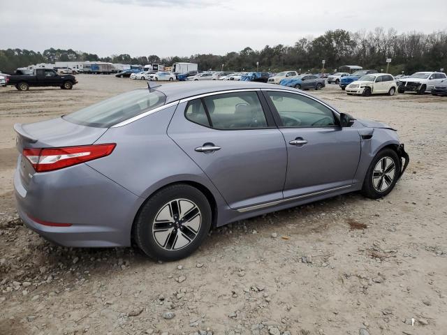 KNAGM4AD6B5005346 - 2011 KIA OPTIMA HYBRID BLUE photo 3