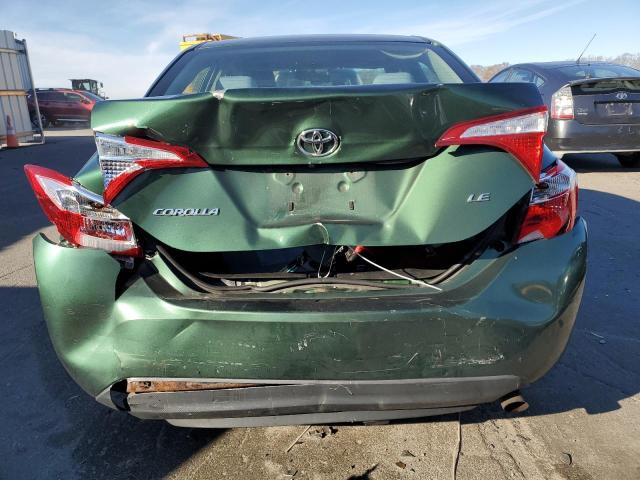 2T1BURHE6EC130430 - 2014 TOYOTA COROLLA L GREEN photo 6