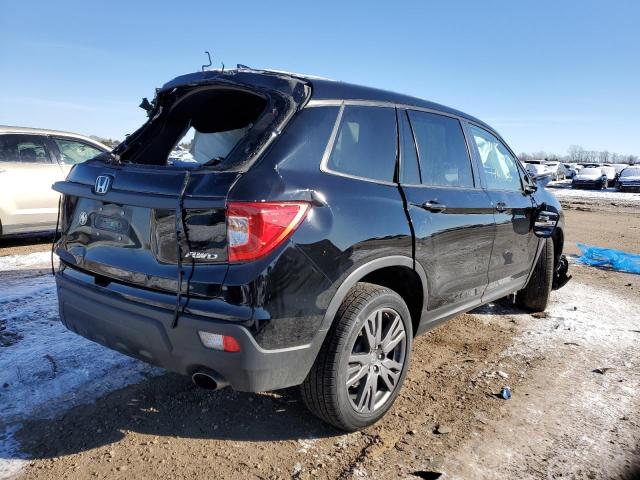 5FNYF8H57MB012847 - 2021 HONDA PASSPORT EXL BLACK photo 3