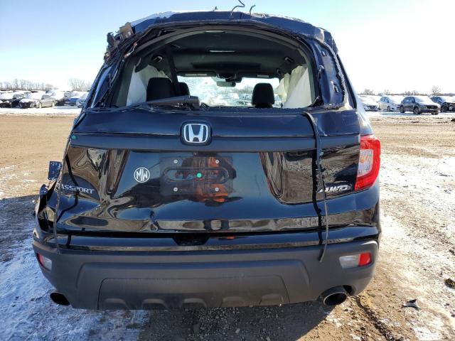 5FNYF8H57MB012847 - 2021 HONDA PASSPORT EXL BLACK photo 6