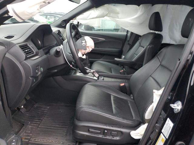 5FNYF8H57MB012847 - 2021 HONDA PASSPORT EXL BLACK photo 7
