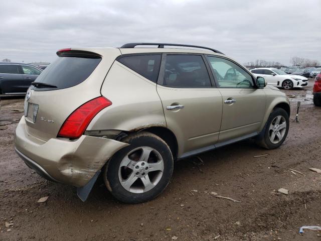 JN8AZ08W25W430625 - 2005 NISSAN MURANO SL TAN photo 3