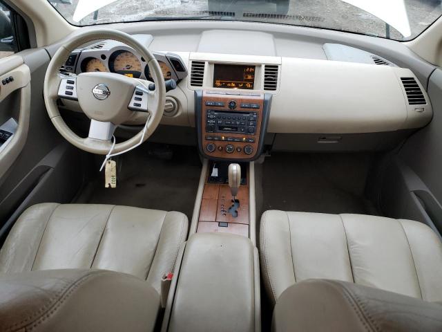 JN8AZ08W25W430625 - 2005 NISSAN MURANO SL TAN photo 8