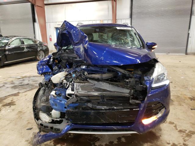 1FMCU0JXXEUB96487 - 2014 FORD ESCAPE TITANIUM BLUE photo 5