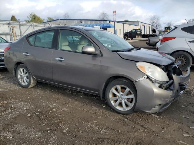 3N1CN7APXEL877918 - 2014 NISSAN VERSA S GRAY photo 4