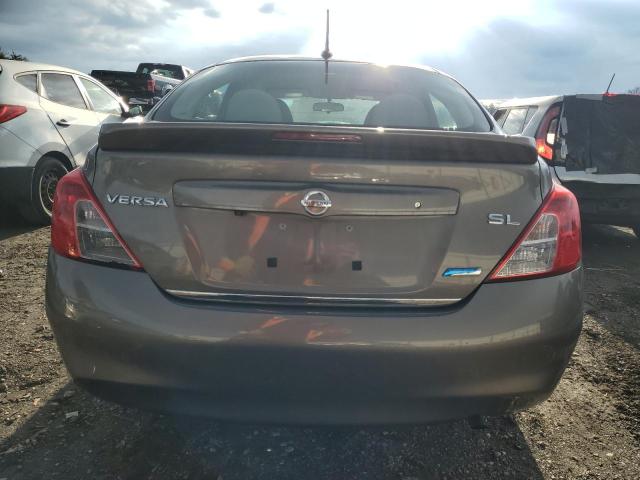 3N1CN7APXEL877918 - 2014 NISSAN VERSA S GRAY photo 6