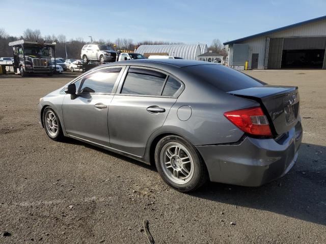 2HGFB2F99CH529440 - 2012 HONDA CIVIC EXL ნაცრისფერი ფოტო 2