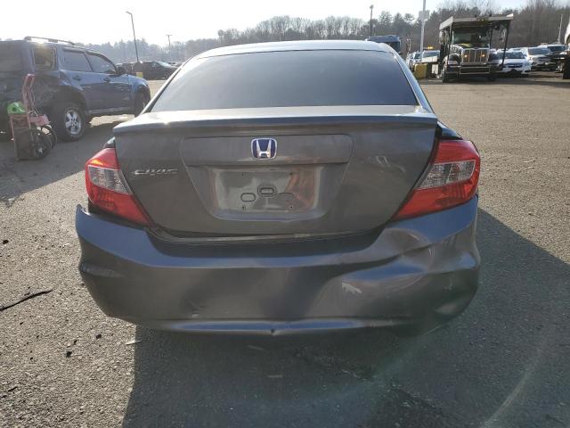 2HGFB2F99CH529440 - 2012 HONDA CIVIC EXL GRAY photo 6