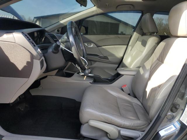 2HGFB2F99CH529440 - 2012 HONDA CIVIC EXL ნაცრისფერი ფოტო 7