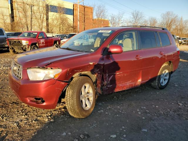 5TDBK3EH2AS037469 - 2010 TOYOTA HIGHLANDER RED photo 1