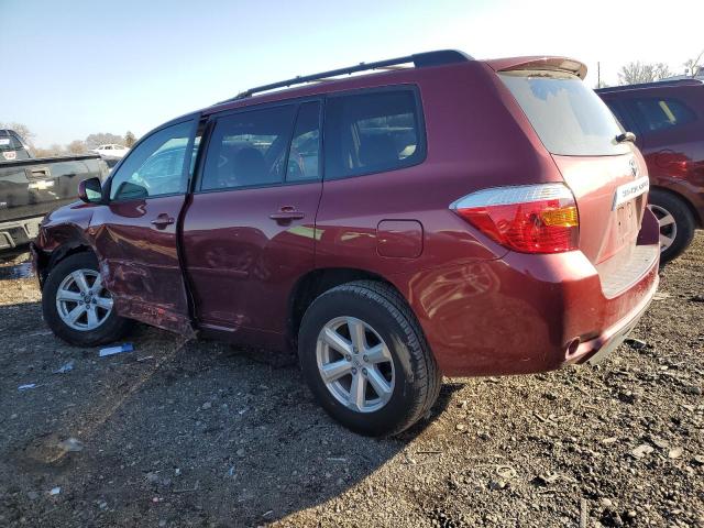 5TDBK3EH2AS037469 - 2010 TOYOTA HIGHLANDER RED photo 2