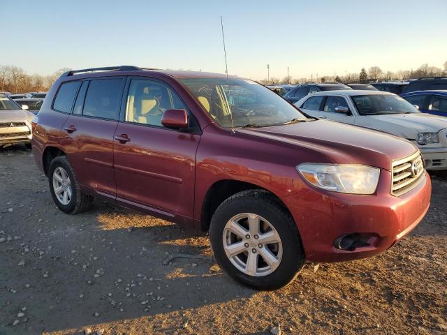 5TDBK3EH2AS037469 - 2010 TOYOTA HIGHLANDER RED photo 4