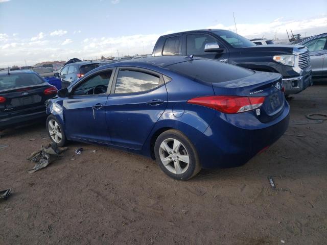 KMHDH4AE3DU684273 - 2013 HYUNDAI ELANTRA GLS BLUE photo 2