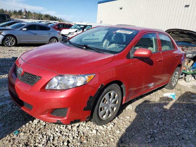 1NXBU40E89Z070797 - 2009 TOYOTA COROLLA BASE RED photo 1