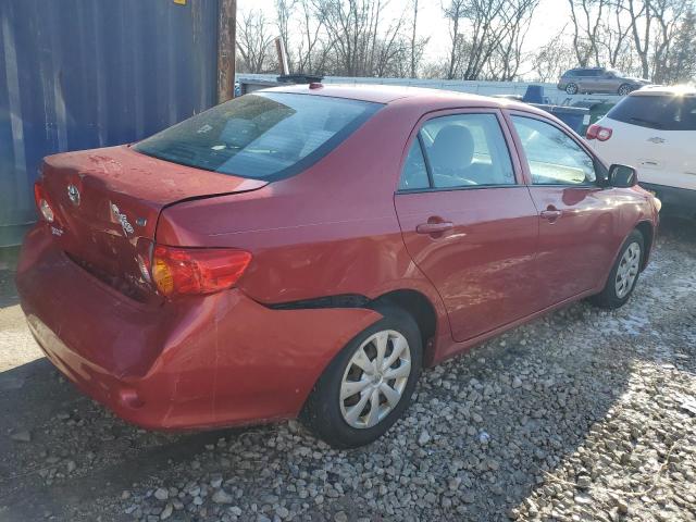 1NXBU40E89Z070797 - 2009 TOYOTA COROLLA BASE RED photo 3