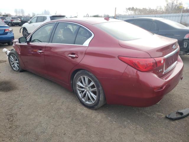 JN1BV7AR6EM706201 - 2014 INFINITI Q50 BASE RED photo 2