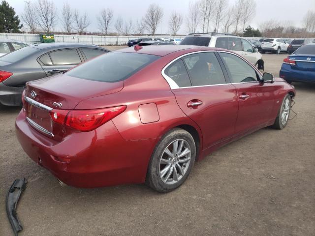 JN1BV7AR6EM706201 - 2014 INFINITI Q50 BASE RED photo 3