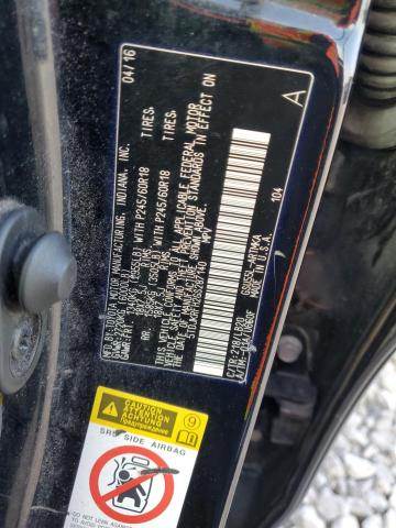 5TDJKRFH2GS287140 - 2016 TOYOTA HIGHLANDER XLE BLACK photo 13