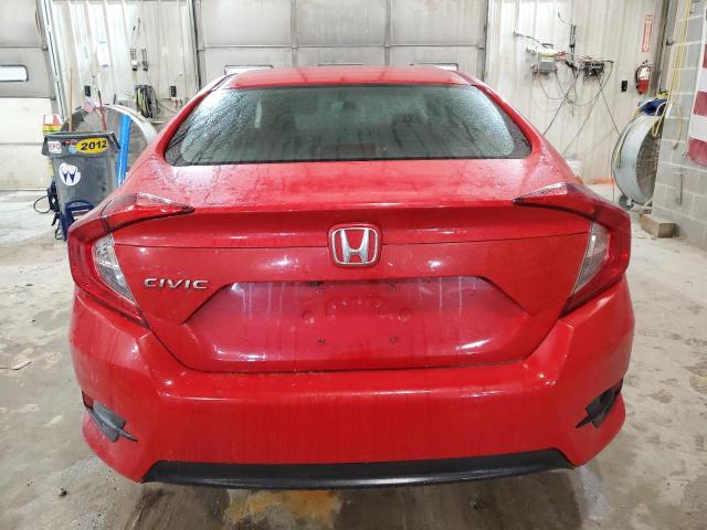 2HGFC2F59JH601082 - 2018 HONDA CIVIC LX RED photo 6