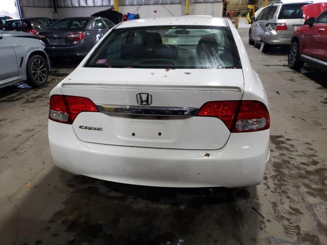 19XFA16689E011888 - 2009 HONDA CIVIC LX-S WHITE photo 6