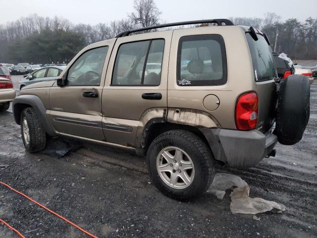 1J4GL48K24W283808 - 2004 JEEP LIBERTY SPORT TAN photo 2