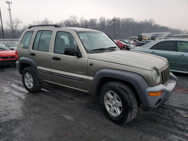 1J4GL48K24W283808 - 2004 JEEP LIBERTY SPORT TAN photo 4