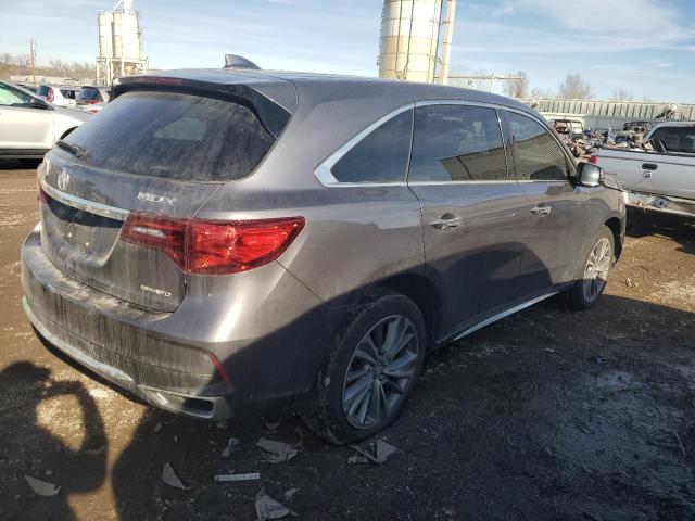 5FRYD4H55HB008587 - 2017 ACURA MDX TECHNOLOGY GRAY photo 3