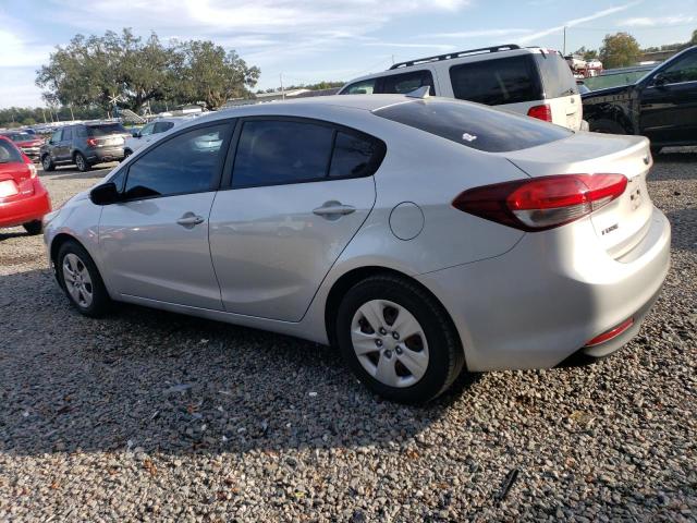 3KPFK4A70HE016113 - 2017 KIA FORTE LX SILVER photo 2